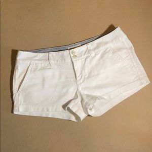 American Eagle White Denim Shorts